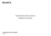 Sony TA-A1ES Mode D'emploi