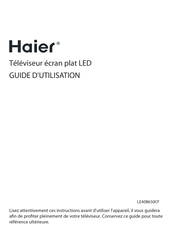 Haier LE86H9000U Guide D'utilisation