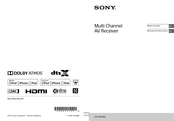 Sony STR-DN1080 Mode D'emploi