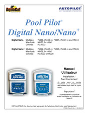 Aquacal Autopilot Pool Pilot Digital Nano Manuel Utilisateur