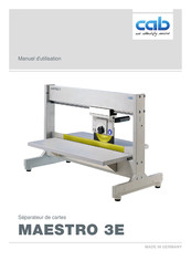 CAB MAESTRO 3E Manuel D'utilisation