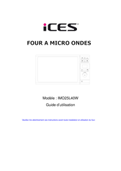 iCES IMO25L40W Guide D'utilisation