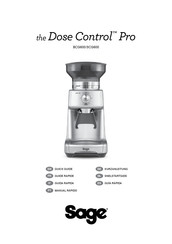 Sage the Dose Control Pro SCG600 Guide Rapide