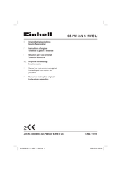 EINHELL GE-PM 53/2 S HW-E Li Instructions D'origine