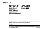 Kenwood KMR-M322BT Mode D'emploi