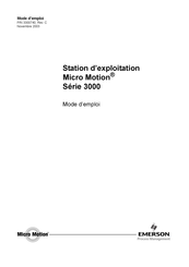 Emerson Micro Motion 3350 Mode D'emploi