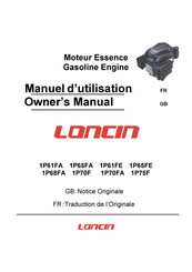 LONCIN 1P75F Manuel D'utilisation