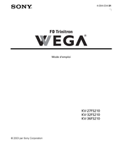 Sony FD Trinitron WEGA KV-36FS210 Mode D'emploi