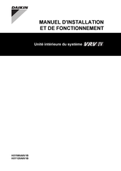 Daikin HXY080A8V1B Manuel D'installation Et De Fonctionnement