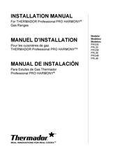Thermador Professional PRO HARMONY PRG30 Manuel D'installation