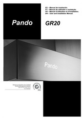 Pando GR20 Manuel D'utilisation Et D'installation