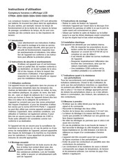 Crouzet CTR24-2233 Instructions D'utilisation