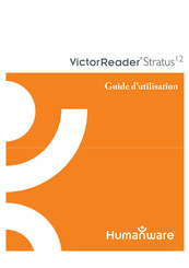 Humanware Victor Reader Stratus12 Guide D'utilisation