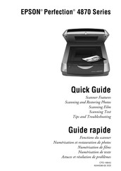 Epson Perfection 4870 Série Guide Rapide