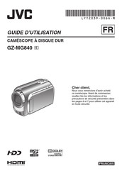 JVC GZ-MG840 Guide D'utilisation