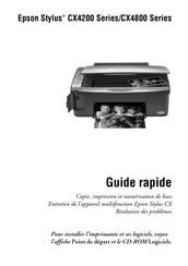 Epson Stylus CX4800 Série Guide Rapide