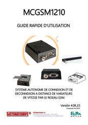 EURA DRIVES MCGSM1210 Guide Rapide D'utilisation