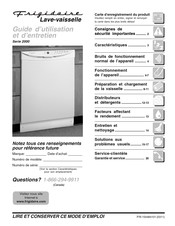Electrolux Frigidaire 2000 Série Guide D'utilisation Et D'entretien