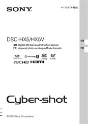 Sony Cyber-shot DSC-HX5 Mode D'emploi