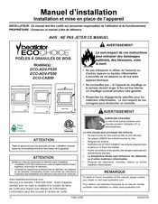 Heatilator Eco Choice ECO-ADV-PS50 Manuel D'installation