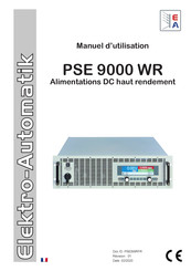 Elektro-Automatik PSE 9360-120 WR Manuel D'utilisation