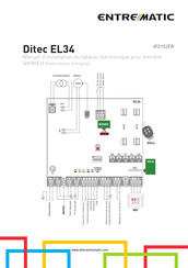 entrematic Ditec EL34 Manuel D'installation