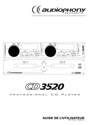audiophony CD 3520 Guide De L'utilisateur