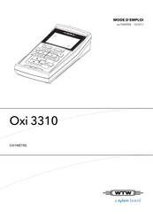 Xylem WTW Oxi 3310 Mode D'emploi