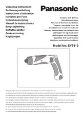 Panasonic EY7410 Instructions D'utilisation