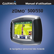 Garmin ZUMO 550 Manuel D'utilisation