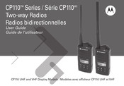 Motorola CP110 UHF Guide De L'utilisateur
