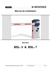 Betafence BSL- 5 Manuel D'installation