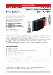 Maxon Motor ADS E 50/10 Notice D'utilisation