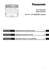 Panasonic CF-WEB301 Série Instructions D'utilisation