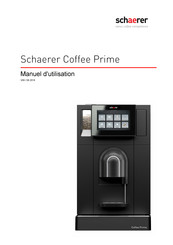 Schaerer Coffee Prime Manuel D'utilisation