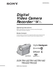 Sony Handycam DCR-TRV12E Mode D'emploi