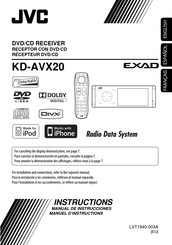 JVC EXAD KD-AVX20 Manuel D'instructions