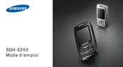 Samsung SGH-E250 Mode D'emploi