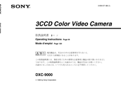 Sony DXC-9000 Mode D'emploi