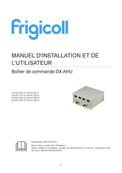 Frigicoll AHUKZ-03B V2 Manuel D'installation Et De L'utilisateur