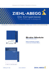 ZIEHL-ABEGG ZAdyn4C 011 Notice D'utilisation