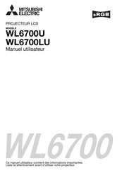 Mitsubishi Electric WL6700U Manuel Utilisateur