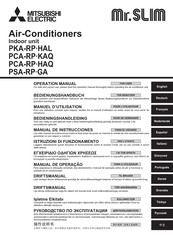 Mitsubishi Electric Mr.SLIM PKA-RP HAL Série Manuel D'utilisation