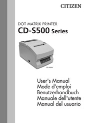 Citizen CD-S500 Série Mode D'emploi