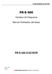 Mitsubishi Electric FR-S520-1.5K Manuel D'utilisation