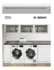 Bosch WTG865H2UC Manuel D'utilisation Et D'entretien, Instructions D'installation