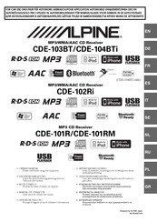 Alpine CDE-104BTi Mode D'emploi