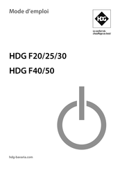 HDG F50 Mode D'emploi