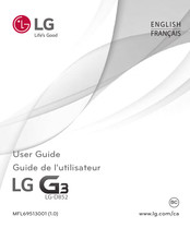 Lg G3 Guide De L'utilisateur