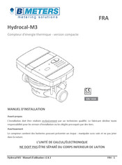 B METERS Hydrocal-M3 Manuel D'installation